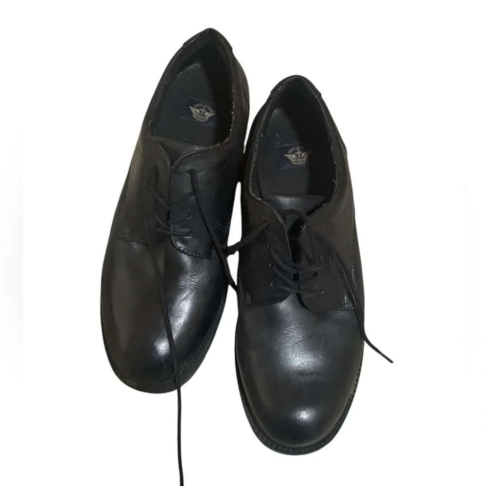 Dockers Mens Shoe Size 10,5 Genuine Leather Black Toe Comfort